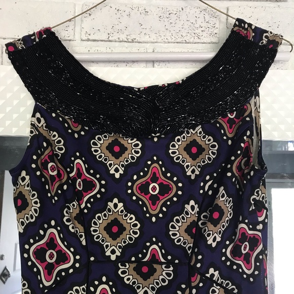 DVF printed and beaded dress - Picture 2 of 4